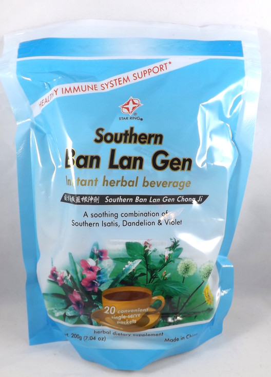 Southern Ban Lan Gen Instant Herbal Beverage 20 Pack Bag - New bag front 