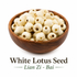 Sacred Lotus Seed- White, Peeled (Lian Zi-Bai) Nuherbs Lab Tested Whole Form 1 lb
