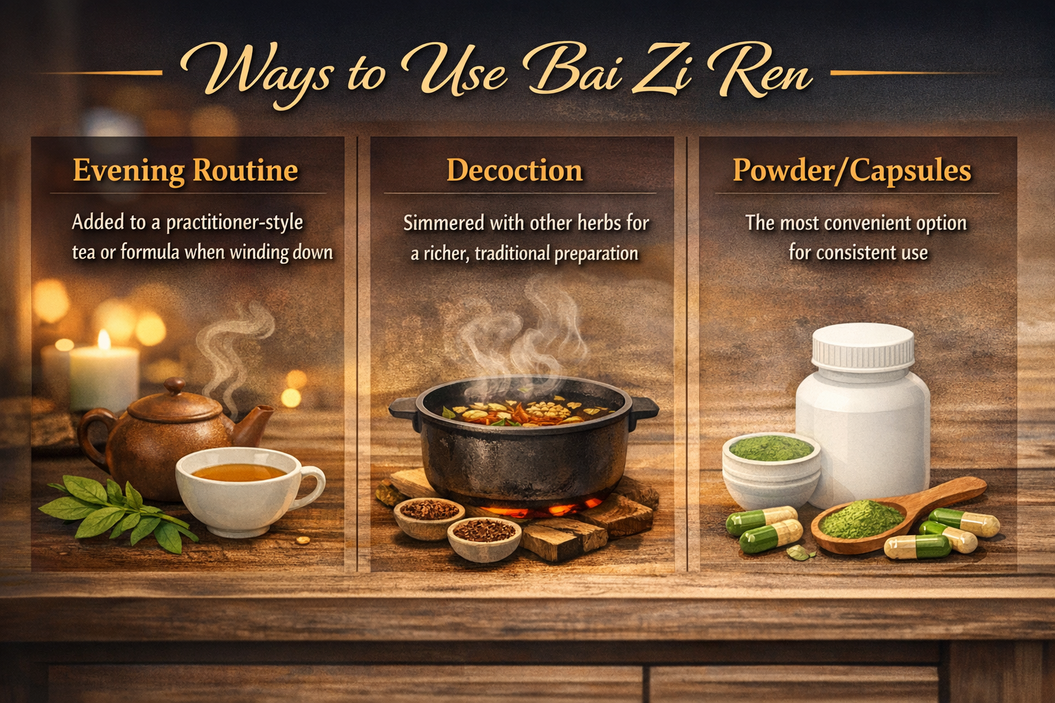 bai zi ren, how to use
