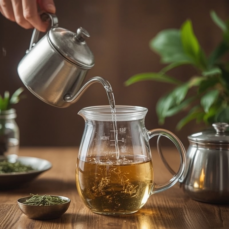 brewing yu xing cao tea