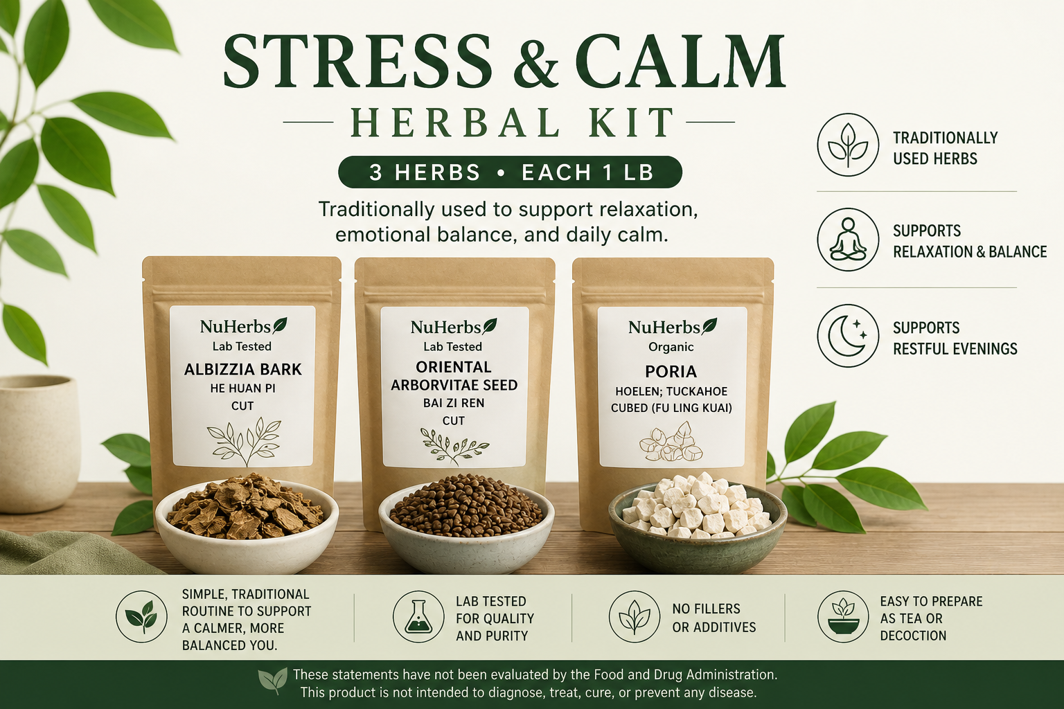 Stress and calm herbal kit