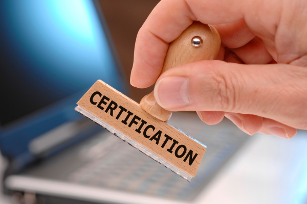 certification of purity
