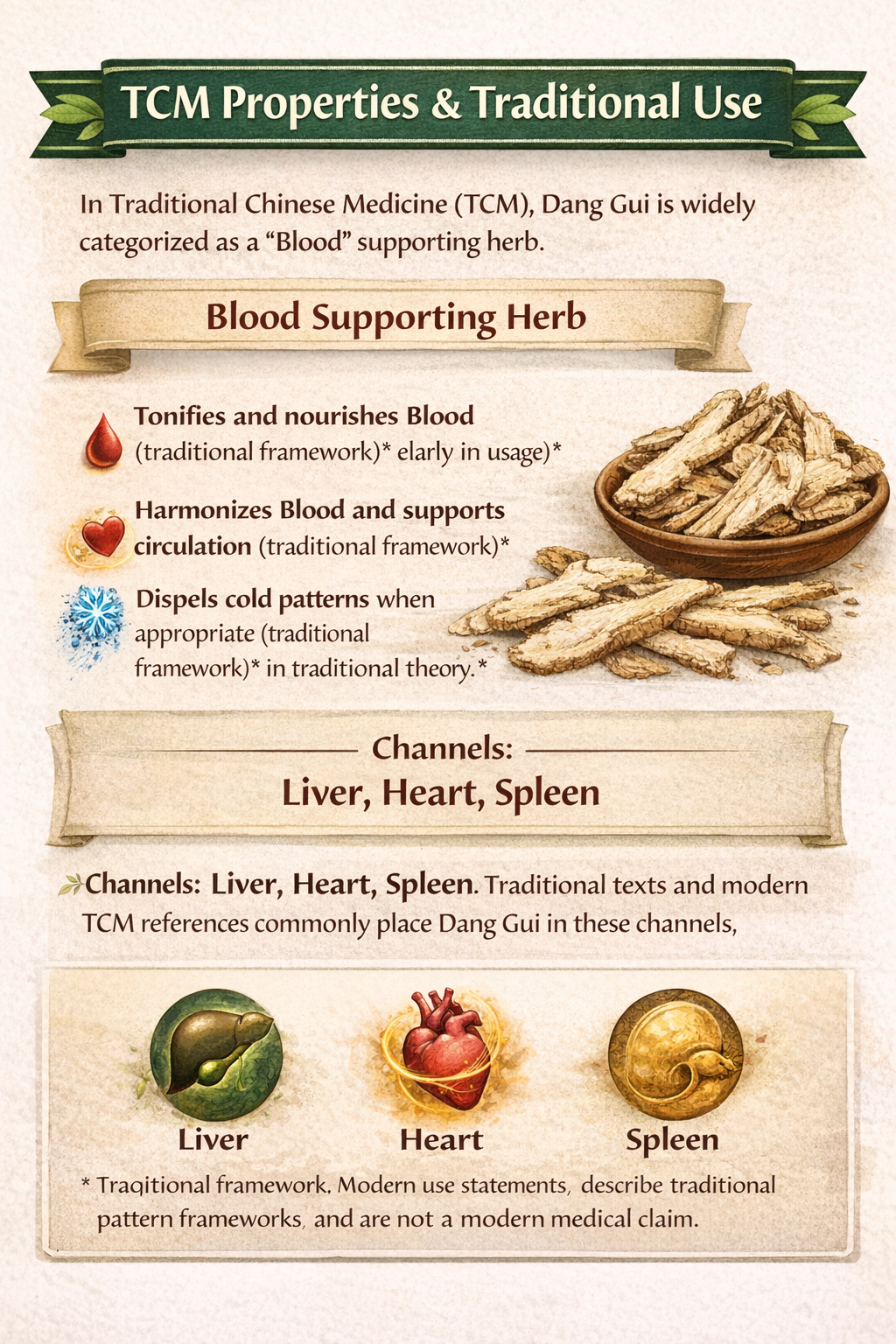 Understanding the properties of dang gui