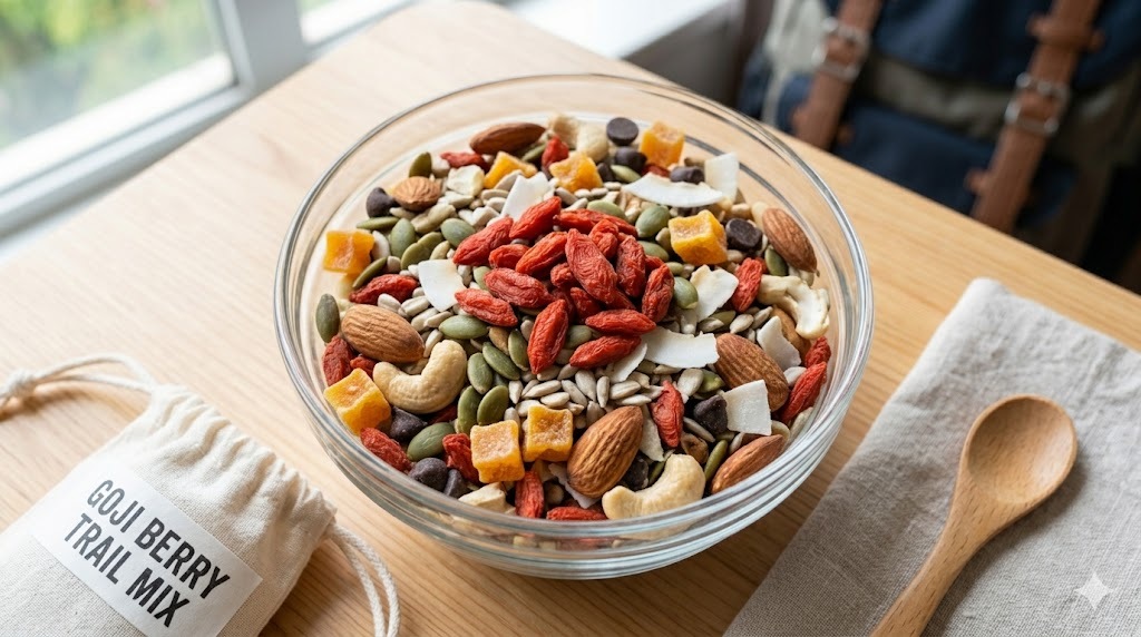 Goji Berry Trail Mix, perfect snack for on the go