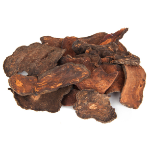 he shou wu sliced showing the deep rich colors of this root