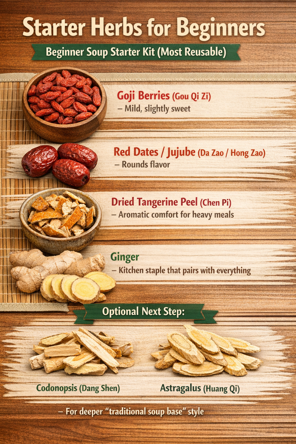 how to make herbal soups 