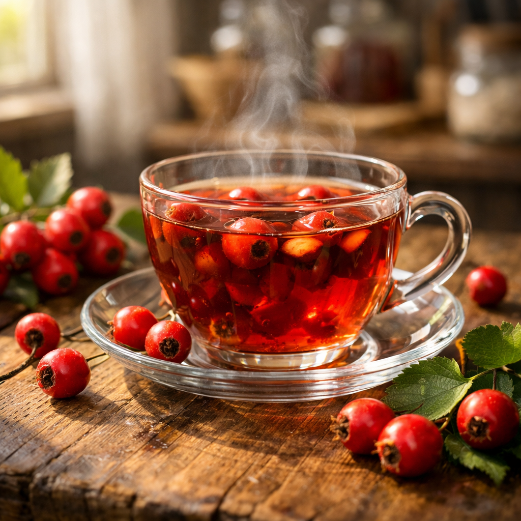Hawthorn Berry Tea, How to brew with step by step instructions 