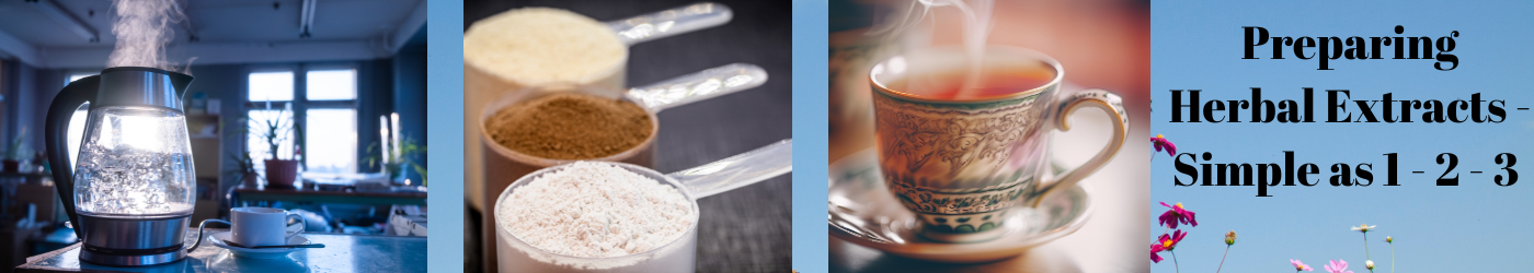 How to make an herbal tea from an extract 