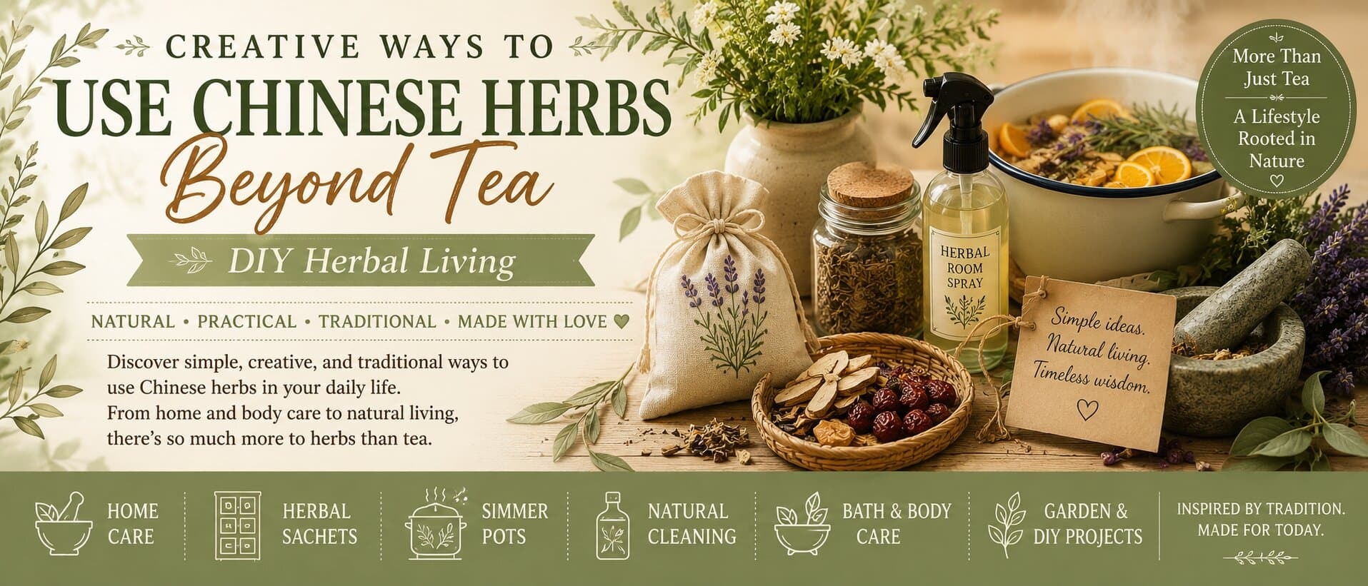 Creative Ways To Use Chinese Herbs Beyond Tea | DIY Herbal Living Banner