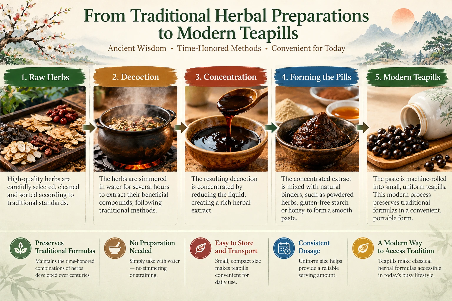 Chinese herbal formulas were prepared in several ways 