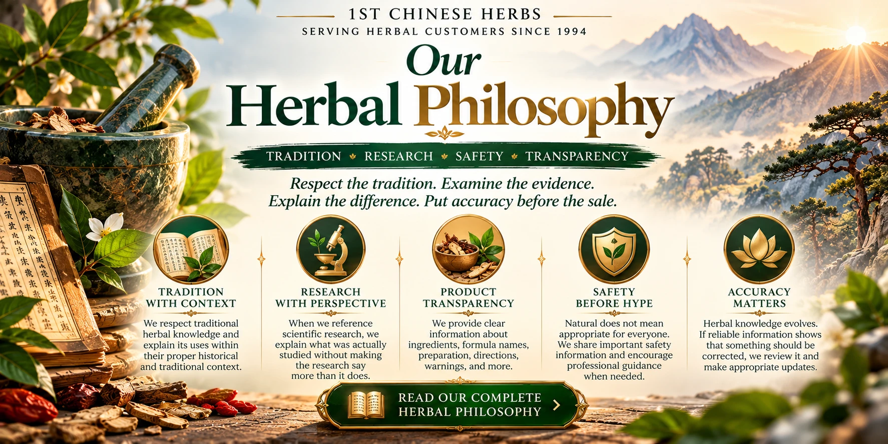 Our herbal philosophy and why