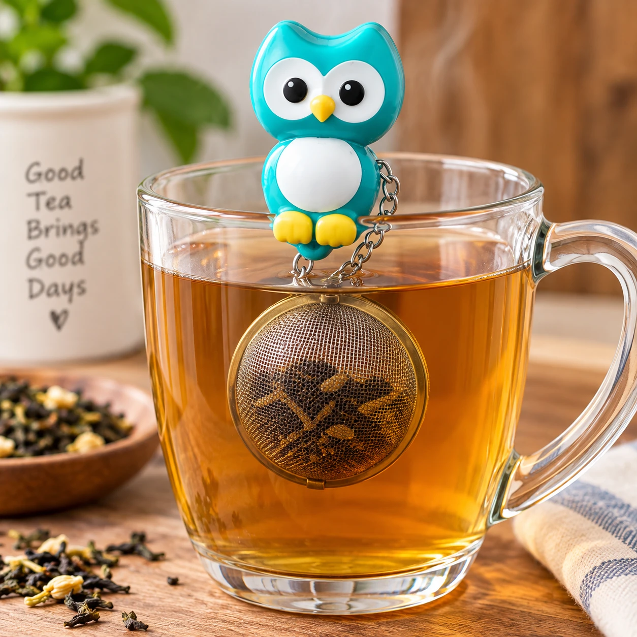 Brewing tea with a loose leaf infuser 