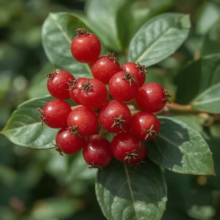 schisandra berries fresh before they are tried for tea