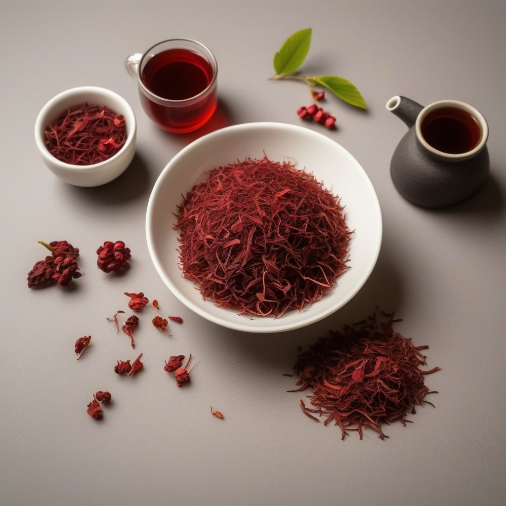 Schisandra berries tea cut form, for brewing tea