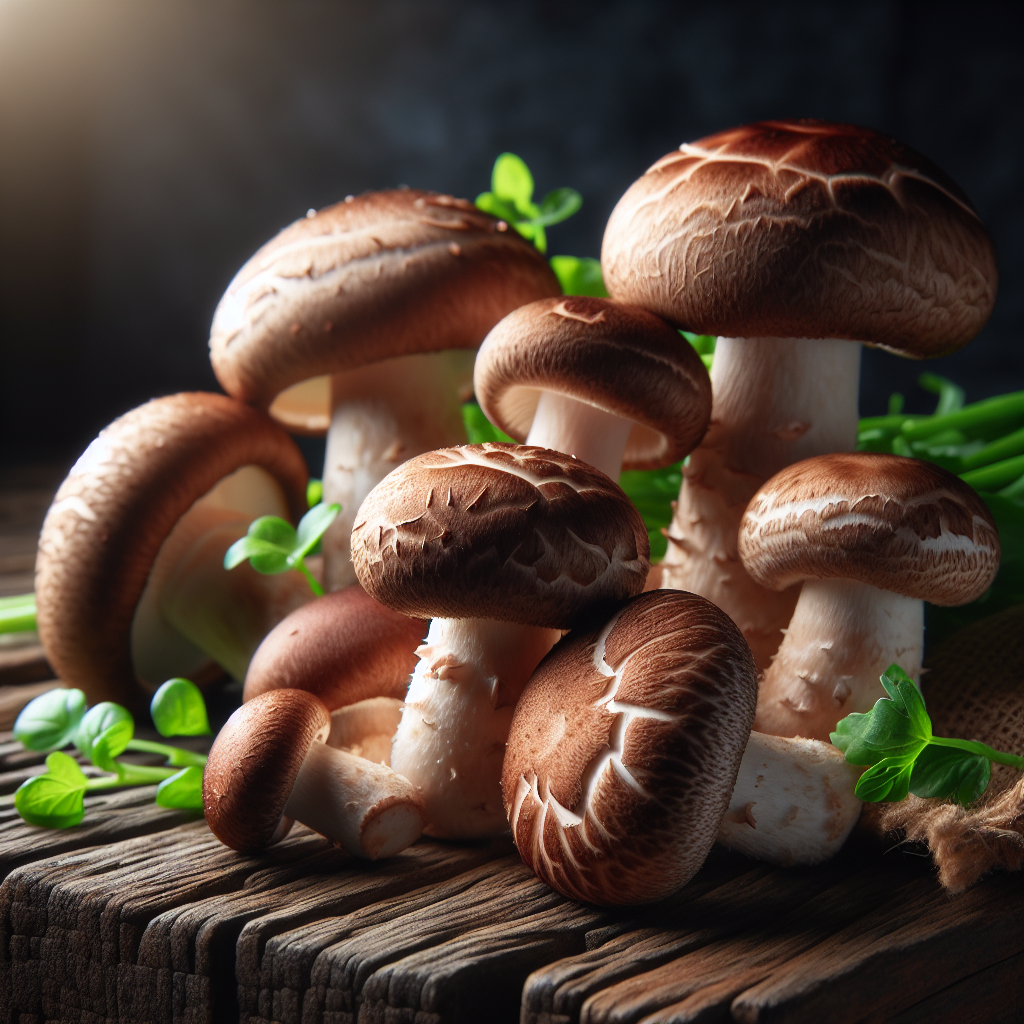 What do shiitake mushrooms look like