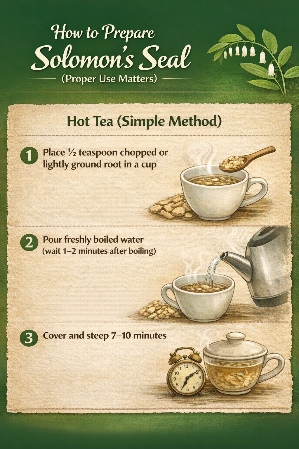 How to use solomon seal, how to use herbs 