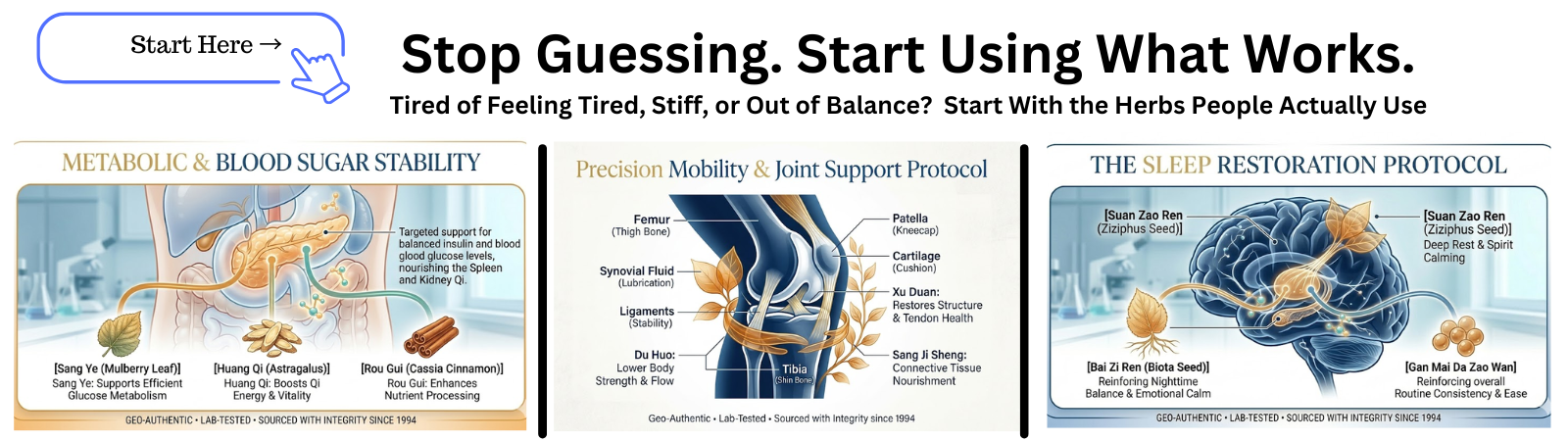 Discover lab-tested herbal solutions for sleep, joint pain, and blood sugar support. Trusted since 1994 for quality, consistency, and real results.