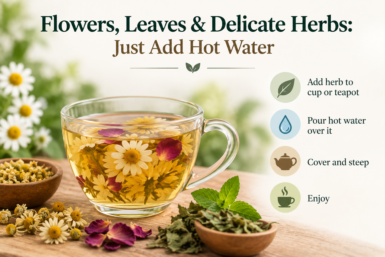 How to brew herbs teas