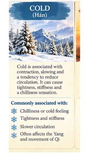 Cold is associated with contraction