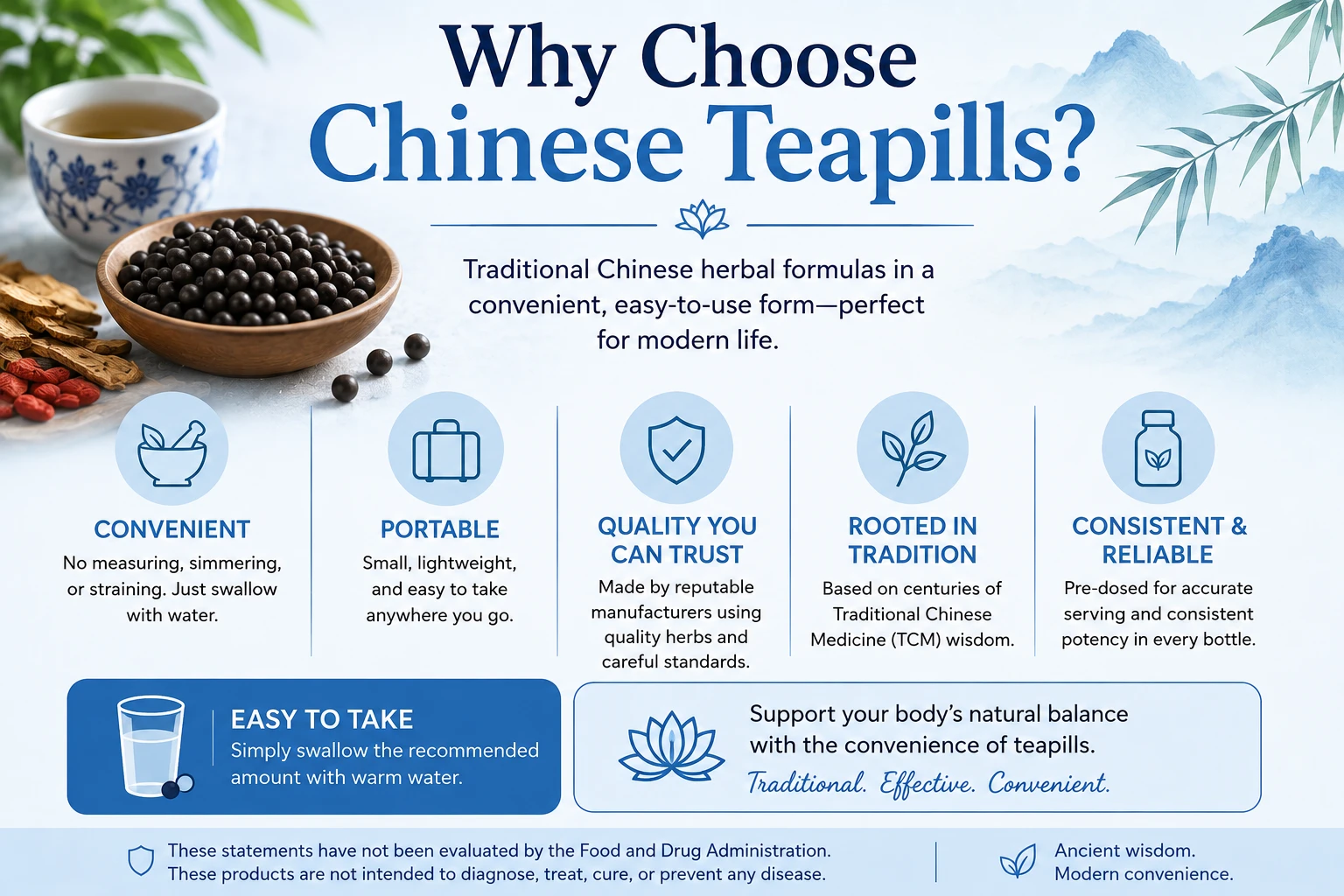 Why choose teapills?  The best reason convenience 