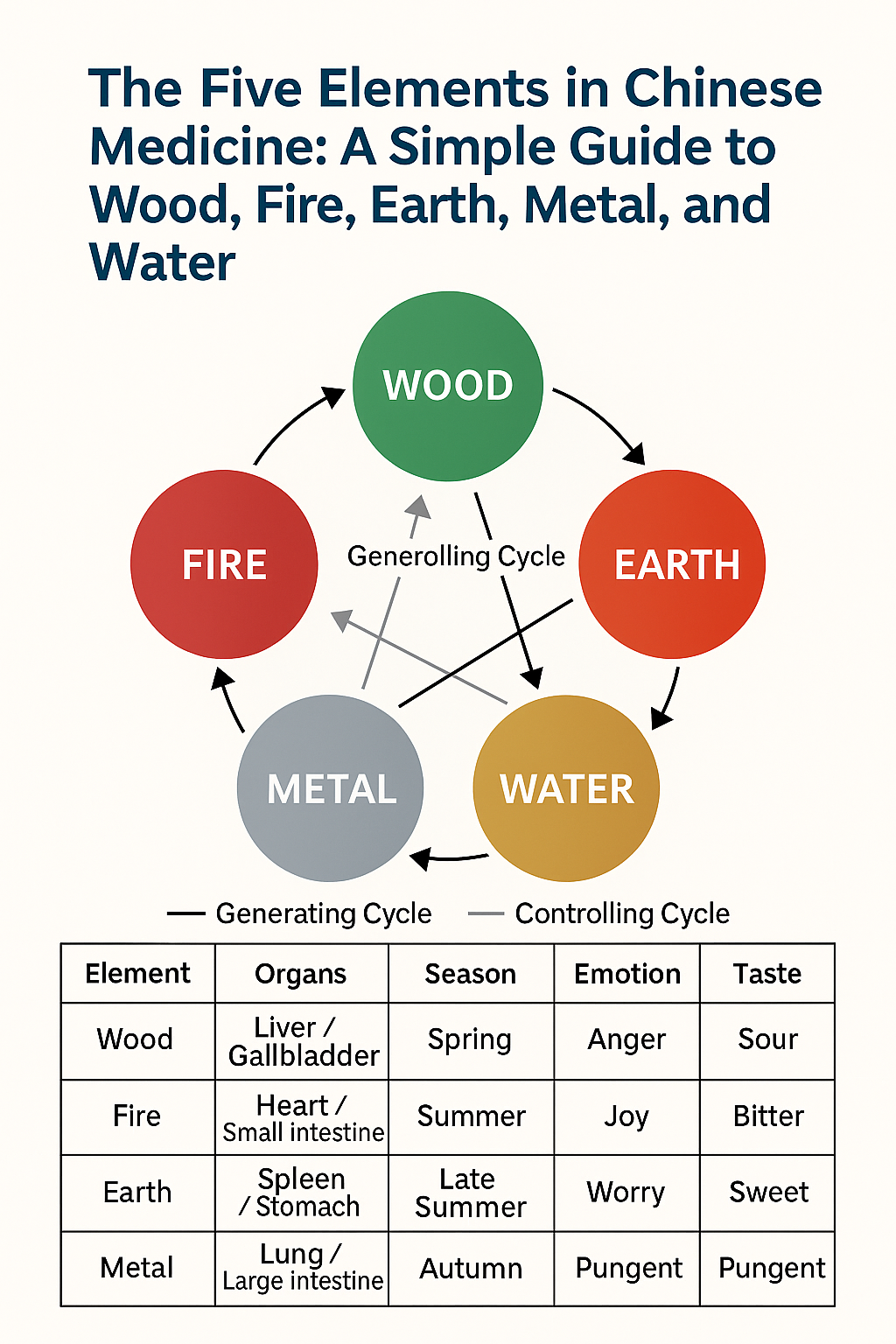understanding the 5 elements of Chinese Medicine