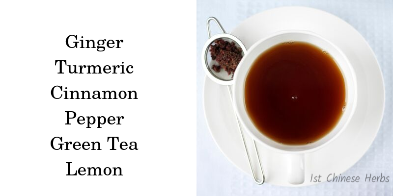 anti-Inflammatory Tea Recipe, tea to reduce inflammation, tea for arthritis pain, tea for joint pain, tea for muscle pain, tea for inflammatory disease 