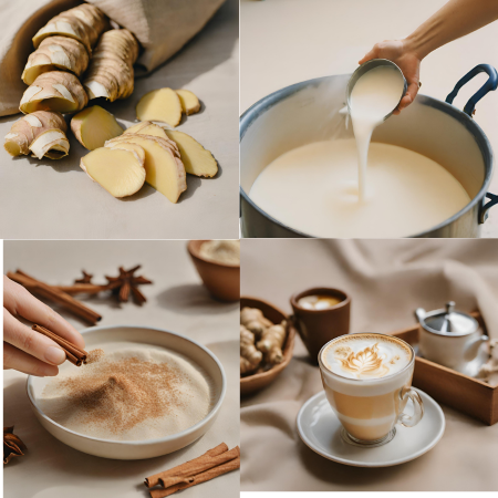 how to make a ginger root latte