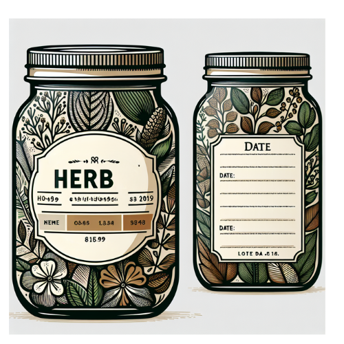 herbal label
