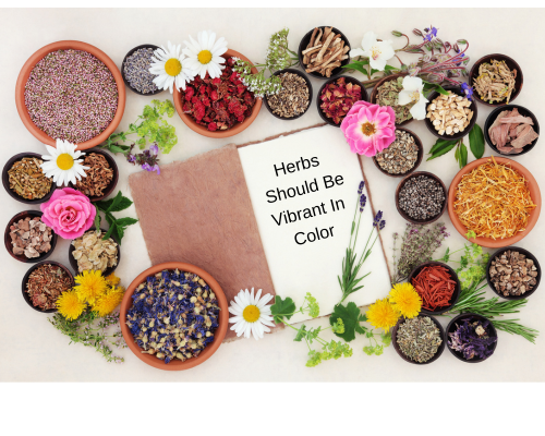 herbs should have great color and not be dull