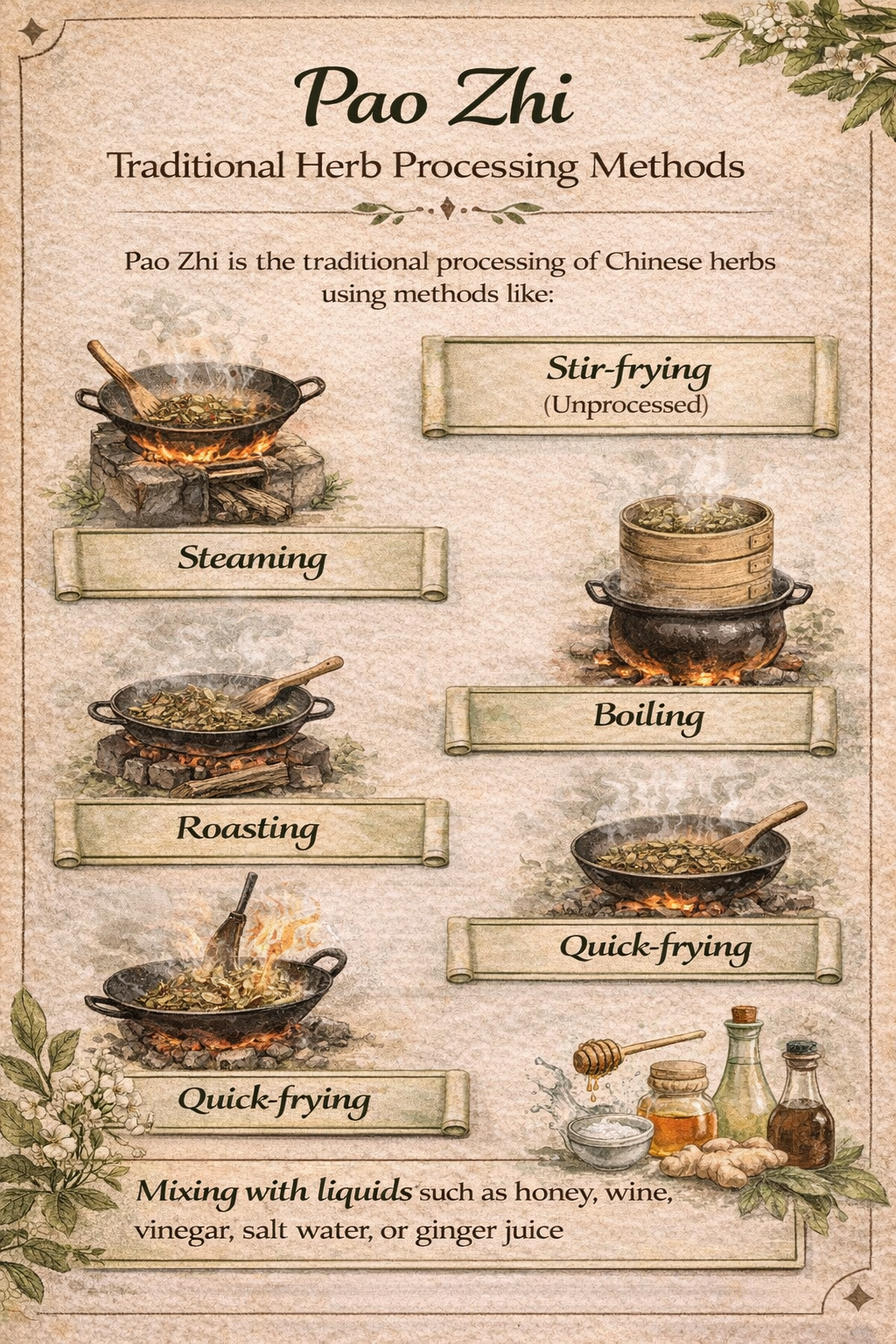 Chinese Herb Preparations Explained: Pao Zhi Processing - 1st Chinese Herbs