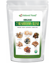 Seven Blend Organic Mushroom Powder, Z Natural foods
Broader immune support - Different mushrooms contain unique polysaccharides, glycoproteins, and other compounds that support immunity in varied ways. Combining mushrooms like reishi, turkey tail, shiitake and maitake could provide more comprehensive immune boosting effects.