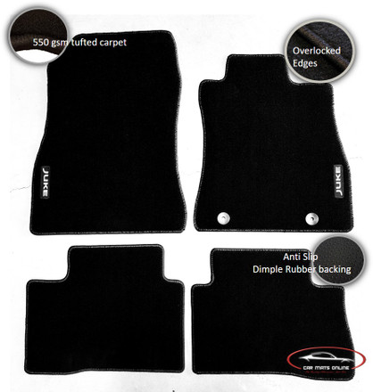 2015 Nissan Juke All-Season Floor Mats - Black Rubber (4 Piece). Interior -  T99E1-6LB0A - Genuine Nissan Accessory