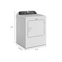 Whirlpool® Sécheuse électrique à chargement vertical avec détection d’humidité  - 7 pi cu YWED6150PW Whirlpool® Sécheuse électrique à chargement vertical avec détection d’humidité  - 7 pi cu YWED6150PW