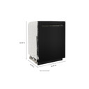 Kitchenaid® Lave-vaisselle à deux paniers avec cycle ProWash™ - 47 dBA KDFE104KBL