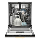 Kitchenaid® Lave-vaisselle à deux paniers prêt pour le panneau de recouvrement affleurant avec système de séchage à porte entrouverte - 44 dBA KDTF324PPA