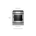 Kitchenaid® Cuisinière au gaz à commandes frontales à convection avec 5 brûleurs - 30 po KSGG700ESS