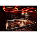 Whirlpool® Cuisinière au gaz intelligente à commandes frontales de 30 pouces avec technologie de cuisson à air, vapeur/auto-nettoyage, préchauffage à grande vitesse et capacité de 5.3 pi cu WSGS7530RV