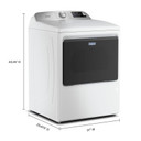 Maytag® Sécheuse électrique avec fonction Extra Power et détection d’humidité perfectionnée, 7,4 pi cu YMED6205RW