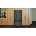 Kitchenaid® Réfrigérateur à portes françaises avec distributeur d’eau et de glaçons extérieur et tiroir réfrigéré pleine largeur FreshChill™ - 29 pi cu KRMF436SJP