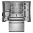 Kitchenaid® Réfrigérateur à portes françaises avec distributeur d’eau et de glaçons extérieur - 30 pi cu KRFF436SPS