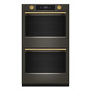 Kitchenaid® Four mural double électrique intelligent de 30 pouces avec modes de cuisson assistée - Minerai noir KOED730SBE