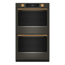 Kitchenaid® Four mural double électrique intelligent de 30 pouces avec modes de cuisson assistée - Minerai noir KOED730SBE