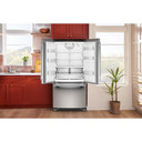 Kitchenaid® Réfrigérateur à portes françaises, profondeur standard et distributeur intérieur de 22 pi cu - 33 po KRFF333SPS
