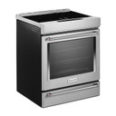 Kitchenaid® Cuisinière de 30 po à induction, commandes frontales et 4 éléments KSIB900ESS