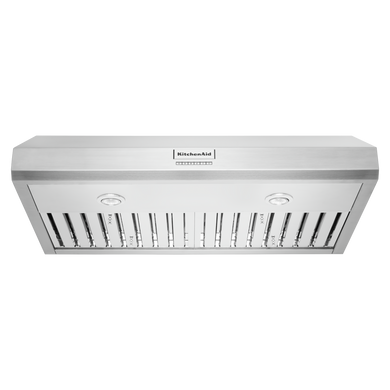 Hotte de ventilation sous l’armoire de style commercial à classe de moteur de 585 pi cu/min - 36 po KitchenAid® KVUC606KSS