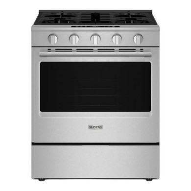 Maytag® Cuisinière au gaz coulissante avec mode Gril et friture à air sans préchauffage - 5 pi cu - 30 po MSGS7030SZ