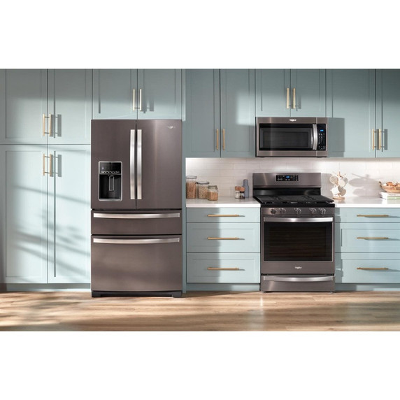 Whirlpool® Réfrigérateur à 4 portes avec bacs de préparation et de rangement, de - 26 pi cu - 36 po WRMF7736PV