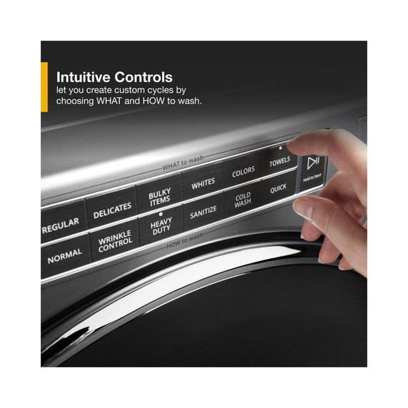 Whirlpool® Laveuse à chargement frontal avec très grand distributeur de détergent Load & Go™, 5.8 pi³ C.E.I. WFW8620HC