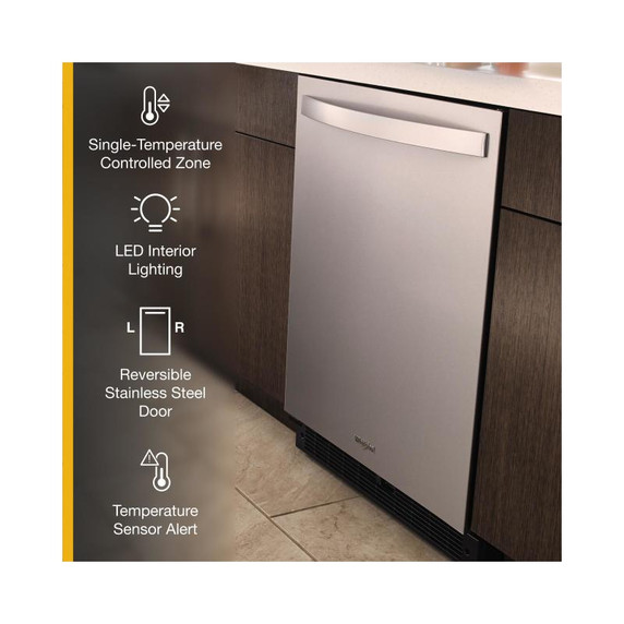 Whirlpool® Réfrigérateur sous le comptoir - 24 po - 5.1 pi cu WUR50X24HZ Whirlpool® Réfrigérateur sous le comptoir - 24 po - 5.1 pi cu WUR50X24HZ