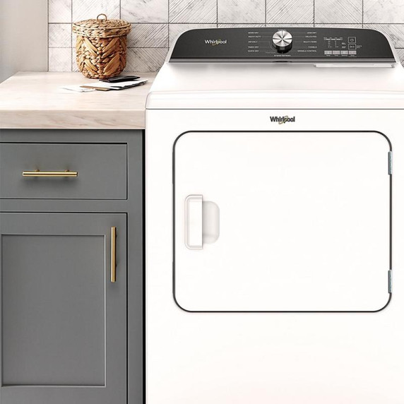 Whirlpool® Sécheuse électrique à chargement vertical avec détection d’humidité  - 7 pi cu YWED6150PW